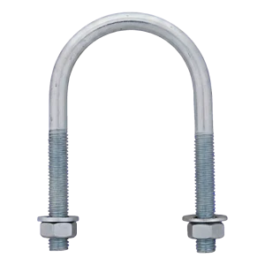 Bullone a U (collare per tubi) zincato M6 × 49 mm, per tubo da 1 1/2"
