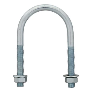 Bullone a U per tubo (staffa per tubi) zincato M8 × 23 mm, per tubo da 1/2"