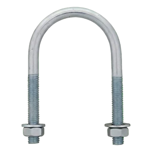 Bullone a U (collare per tubi) zincato M10 × 77 mm, per tubo da 2 1/2"