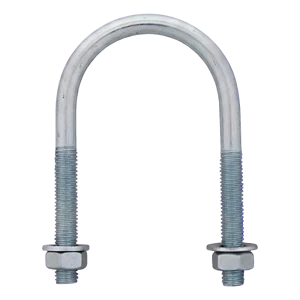 Bullone a U per tubo (staffa per tubi) zincato M10 × 102 mm, per tubo da 3 1/2"