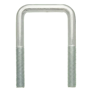 Bullone a U quadro (tipo C) zincato M6 × 28 × 55 mm, per tubo da 3/4"