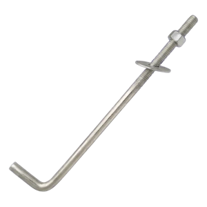 Ancorante a L per dormiente di banchina (bullone di ancoraggio piegato) M14×400 mm – zincato