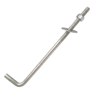 Ancoraggio a L per travetto/arcareccio (tirafondo piegato) M12 × 300 mm, zincato