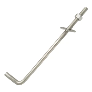 Bullone di ancoraggio piegato a L (connettore a vite piegato) M14×300 mm – zincato