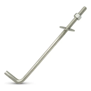 Bullone di ancoraggio piegato a L (connettore a vite piegato) M16×400 mm – zincato