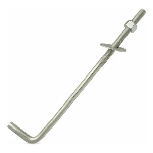 Bullone di ancoraggio piegato a L (connettore filettato piegato) M16×450 mm – zincato