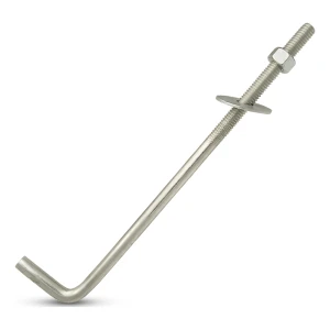 Bullone di ancoraggio piegato a L (connettore filettato piegato) M16×500 mm – zincato