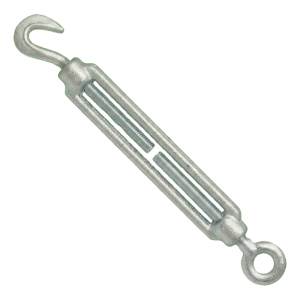 Tenditore gancio-occhio zincato M24×255 mm, DIN 1480