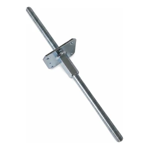 Portapilastro regolabile 110×110 mm, filettatura M20 – altezza 500 mm, zincato