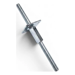 Portapilastro regolabile 80×80 mm, filettatura M20 – altezza 330 mm, zincato