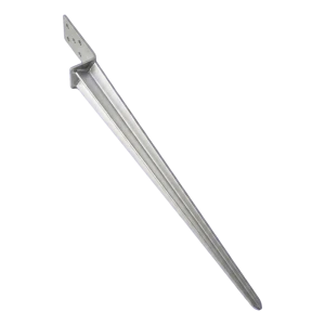 Supporto per palo da infiggere tipo L600, zincato argento
