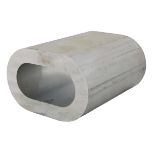 Manicotto in alluminio da pressare per funi in acciaio 8 mm – EN 13411-3