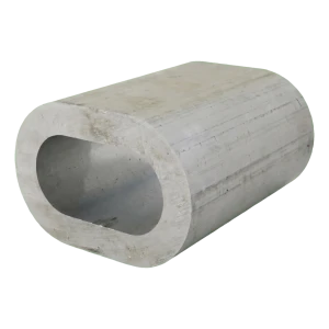 Manicotto in alluminio da pressare per funi in acciaio 10 mm – EN 13411-3