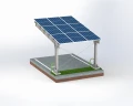 Parcheggio fotovoltaico per 1 Veicolo L 5,7m x 3,3m Carport GPV-101-06 (3)