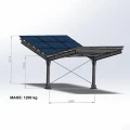 Parcheggio fotovoltaico per 2 Veicoli T 11,4m x 3,3m Carport GPV-101-08 (3)