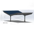 Parcheggio fotovoltaico per 4 Veicoli T 11,4m x 5,2m Carport GPV-101-13 (3)