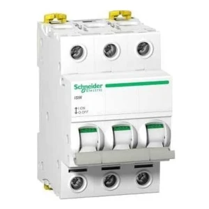 Interruttore di isolamento 3 fasi 3P 40A 400V AC iSW-40-3 Acti9 A9S65340 SCHNEIDER ELECTRIC