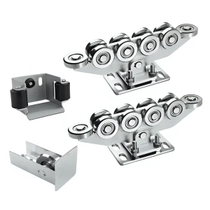 Kit carrelli 80 (10 ruote) + accessori KIT per cancelli scorrevoli autoportanti