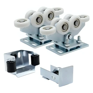 Kit carrelli 80 (6 ruote, ruote in nylon) per cancelli scorrevoli con accessori