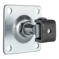 Cerniera regolabile con piastra M20 100x100x4 mm per cancelli e cancelletti