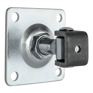 Cerniera regolabile con piastra M20 100x100x4 mm per cancelli e cancelletti