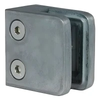 Supporto per vetro 45x45x26 mm, vetro 6-10,76 mm, zamak, sistema piatto, grezzo