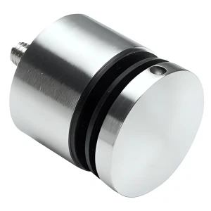 Supporto puntuale per vetro fi 50/30/M10x70 vetro 8-17,52 mm AISI 304 sistema piatto satinato