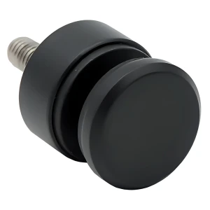 Supporto puntuale per vetro 6-12 mm fi 30/13/M8x40 AISI 304 sistema piatto nero