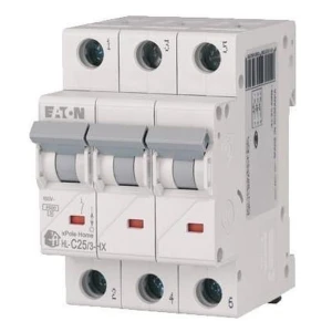 Interruttore automatico C 25A 3P 6kA HN-C25/3 xPole Home 194893 EATON