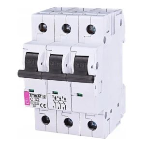 Interruttore automatico C 32A 3P 10kA ETIMAT10 002135719 ETI