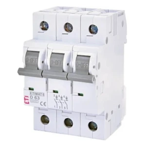 ETI ETIMAT 6 – interruttore magnetotermico C 20A 3P 6kA per impianti fotovoltaici e civili
