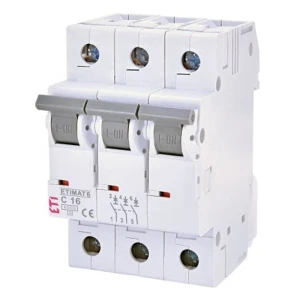 Interruttore automatico C 16A 3P 6kA ETIMAT6 002145516 ETI