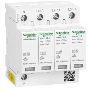 Scaricatore di sovratensione Tipo 1+2 (B+C) 3P+N 12,5kA 1,5kV iPRD1-12.5r-T12-3N A9L16482 SCHNEIDER ELECTRIC