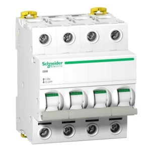 Interruttore di isolamento trifase 4P 100A 415V AC iSW-100-4 Acti9 A9S65491 SCHNEIDER ELECTRIC