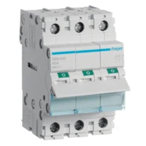 Sezionatore isolante trifase 3P 40A 400V AC SBN340 HAGER