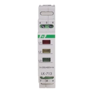 Lampada di segnalazione di controllo 3×230V+N 3xLED verde LK-713 G F&F FILIPOWSKI