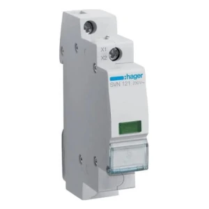 Spia luminosa LED verde 230VAC SVN121 HAGER
