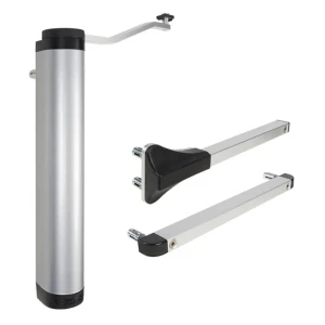 Locinox Lion – chiudiporta idraulico compatto per cancelli, colore argento