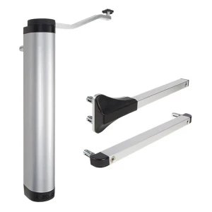 Locinox – chiudiporta idraulico verticale per cancelletti 90° e 180° argento