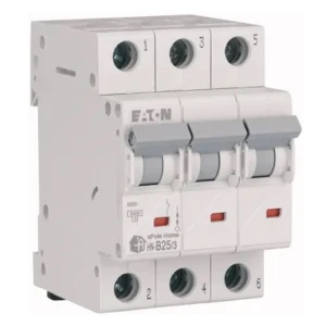 Interruttore magnetotermico Eaton 3P B 25A 6kA xPole Home HN