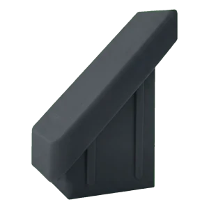 Copripalo a inserimento per palo da recinzione 20×30 mm, obliquo 45°, antracite, spessore parete 2,0 mm