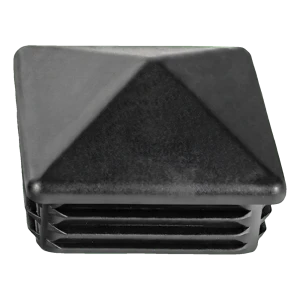 Tappo per tubo quadro 15×15 mm piramidale, nero