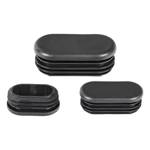 Tappo per tubo ovale 20×38 mm, nero