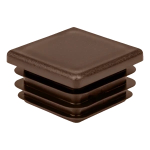 Tappo per tubo quadro 80×80 mm, marrone