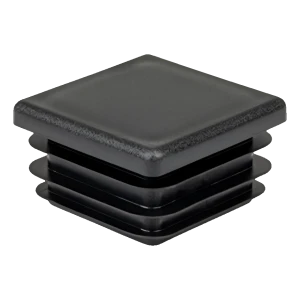 Tappo per tubo quadro 50×50 mm, nero, spessore parete 3,5–5,0 mm
