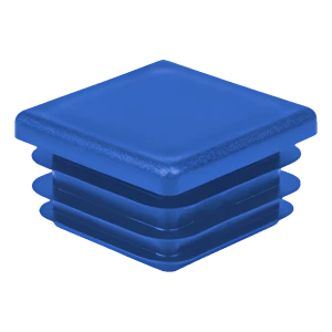 Tappo per tubo quadro 30×30 mm, blu (RAL 5005)