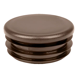 Tappo per tubo tondo Ø 12 mm, marrone (RAL 8028)