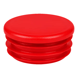 Tappo per tubo tondo Ø 30 mm, rosso
