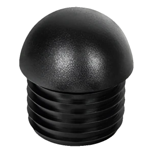 Tappo per tubo tondo semisferico Ø 22 mm, nero