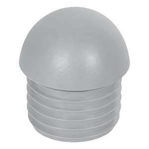 Tappo per tubo tondo semisferico Ø 22 mm, grigio